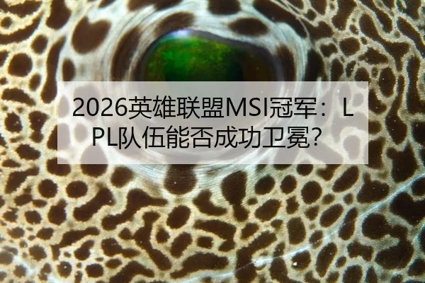 2026英雄联盟MSI冠军：LPL队伍能否成功卫冕？